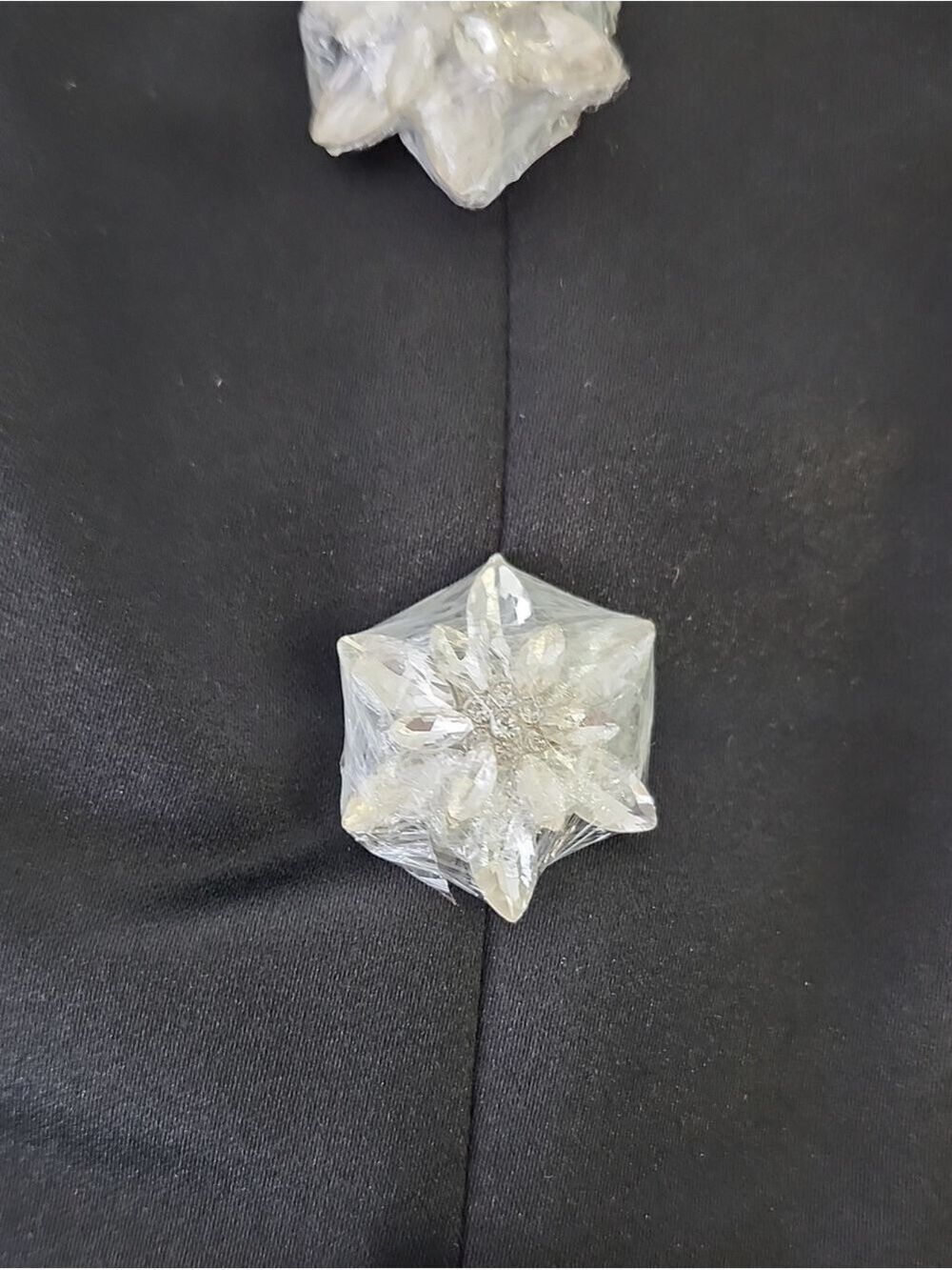 Adeirlina Black Satin Jeweled Peplum Corset Top Decorative Crystal Size Med NWT - Picture 6 of 9